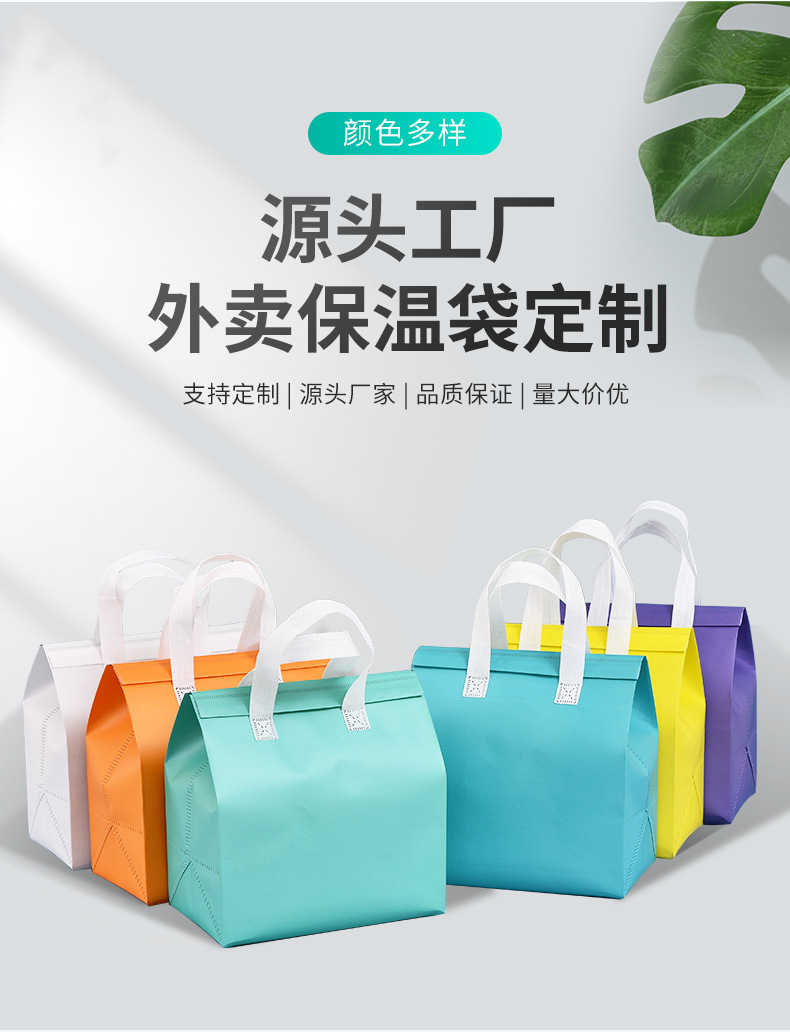 南平市无纺布保温袋外卖袋